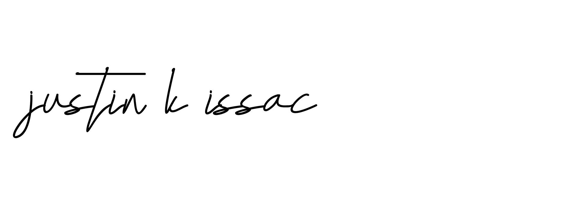 Signature of justin-k-issac