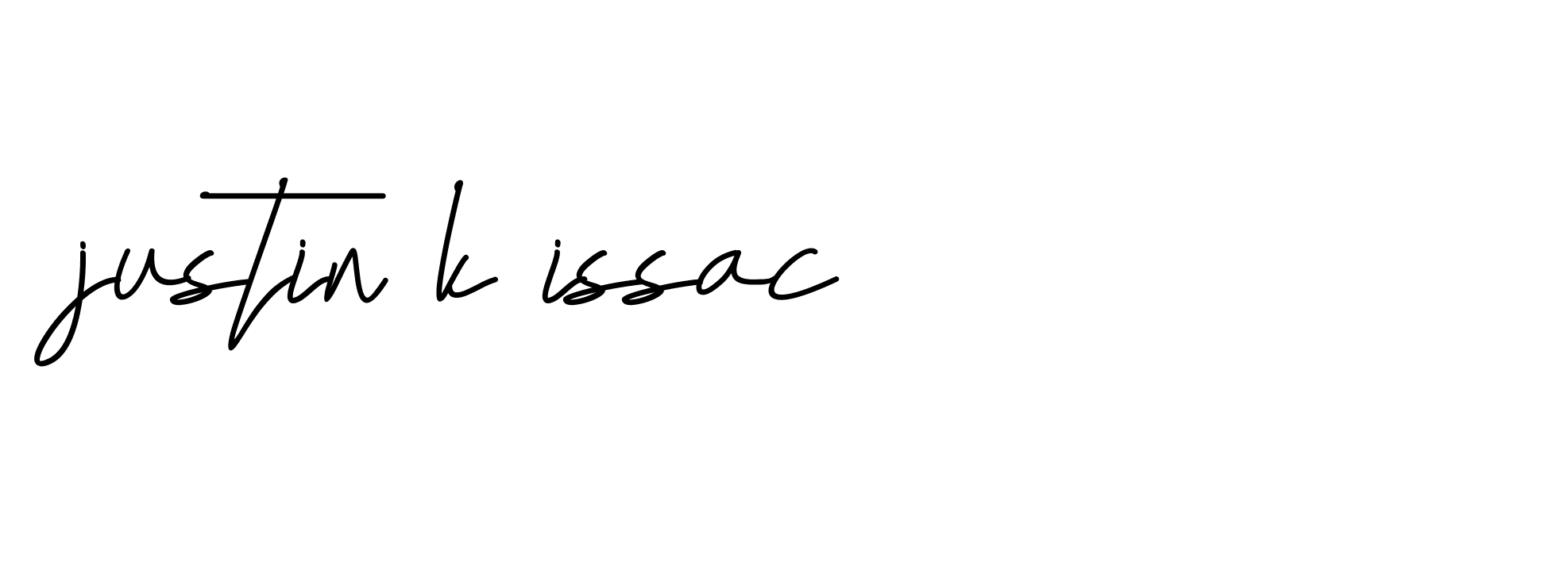 Signature of justin-k-issac-