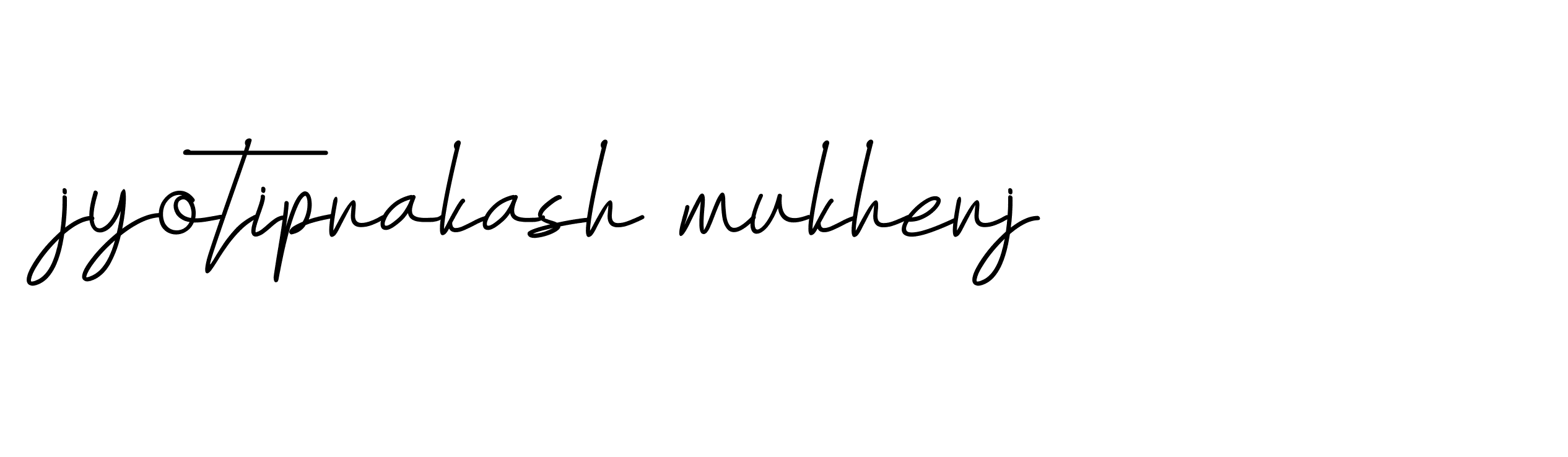 Signature of jyotiprakash-mukherj