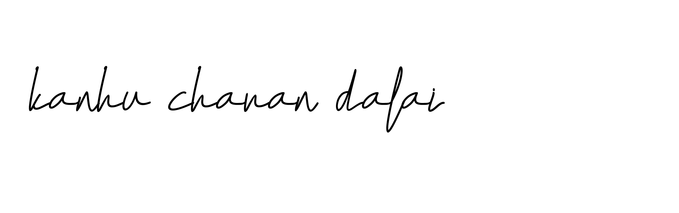 Signature of kanhu-charan-dalai