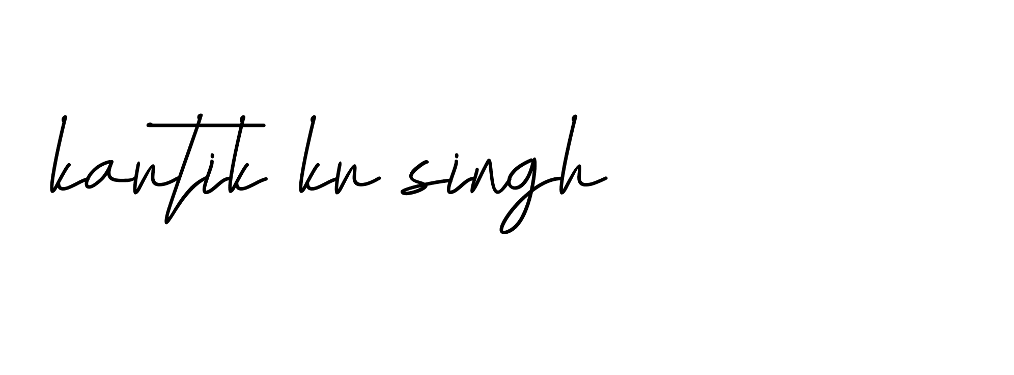 Signature of kartik-kr-singh