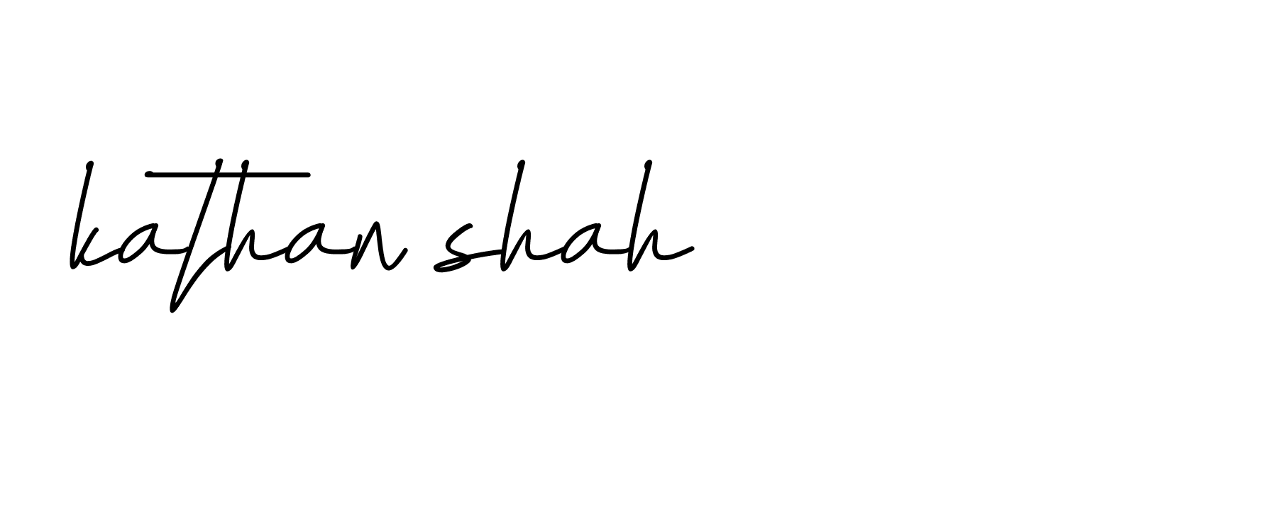 Signature of kathan-shah