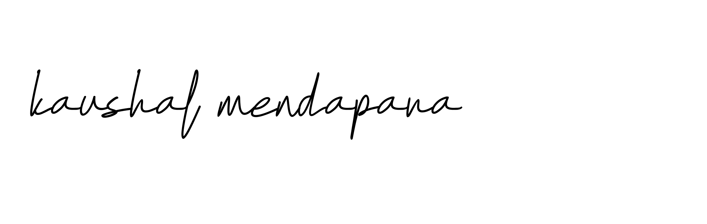 Signature of kaushal-mendapara