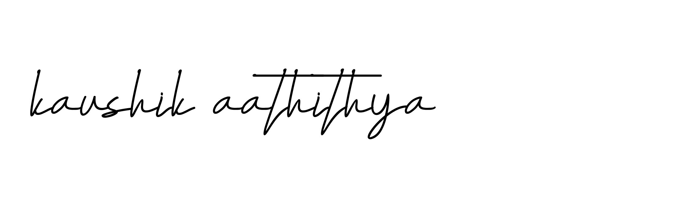 Signature of kaushik-aathithya