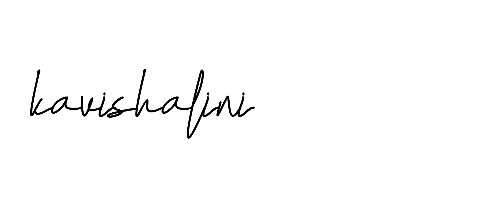 Signature of kavishalini