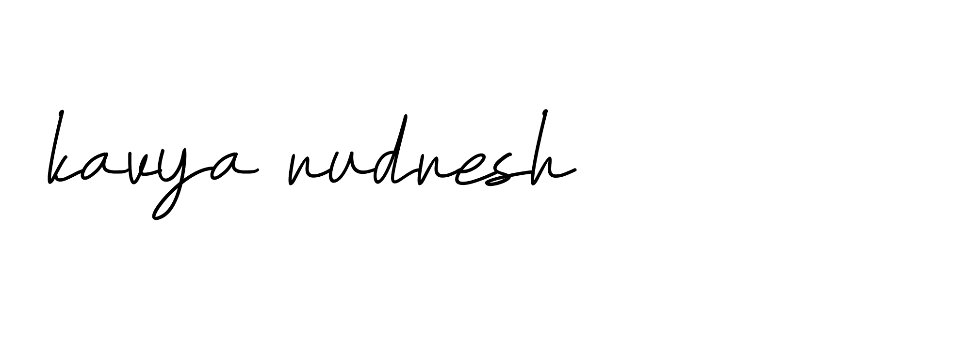 Signature of kavya-rudresh