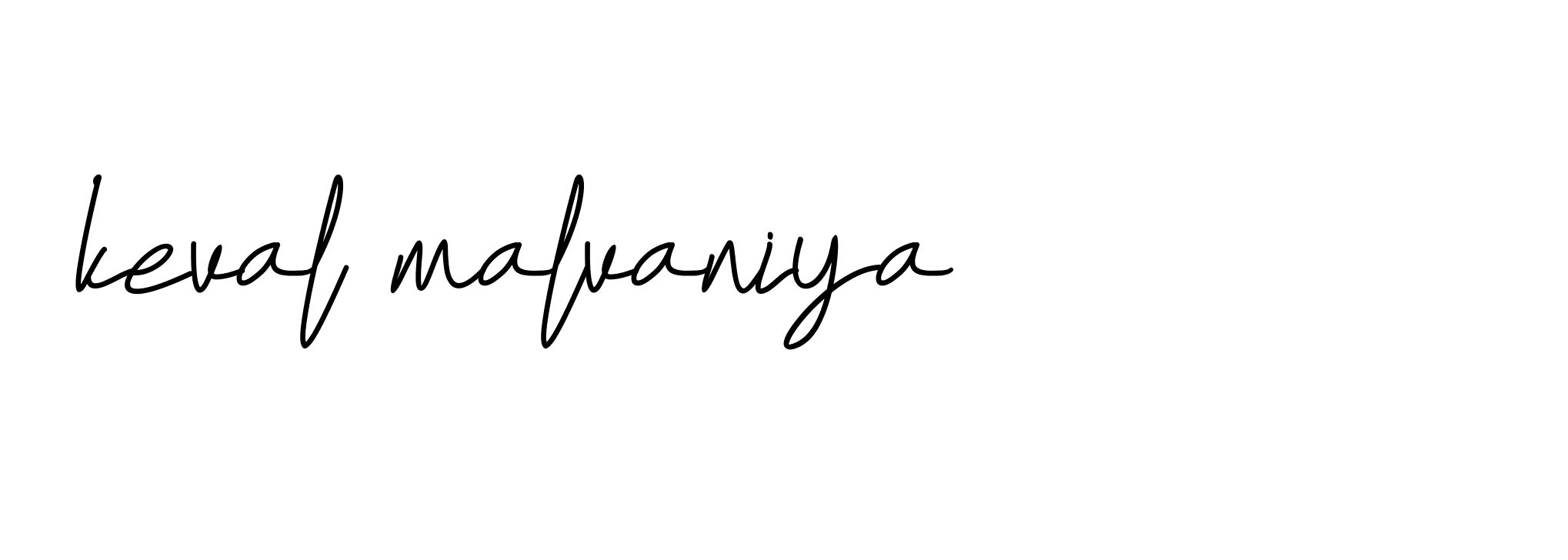 Signature of keval-malvaniya