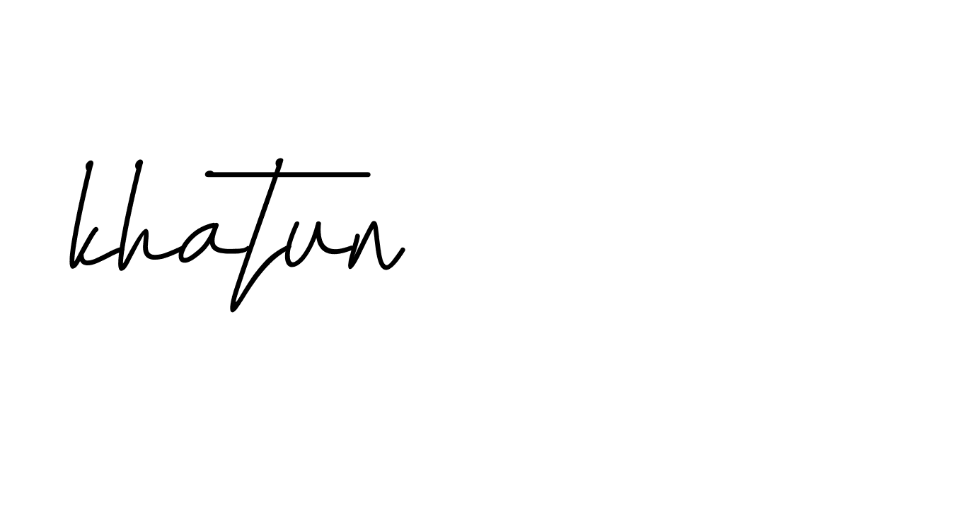 Signature of khatun