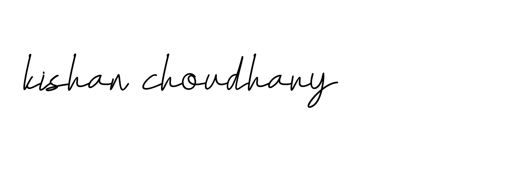 Signature of kishan-choudhary