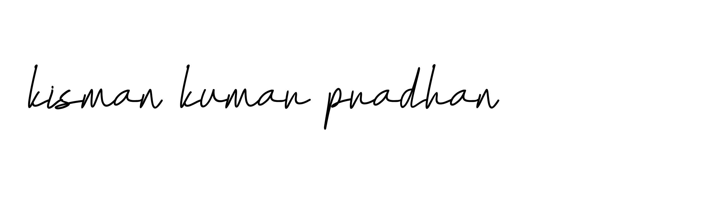 Signature of kisman-kumar-pradhan