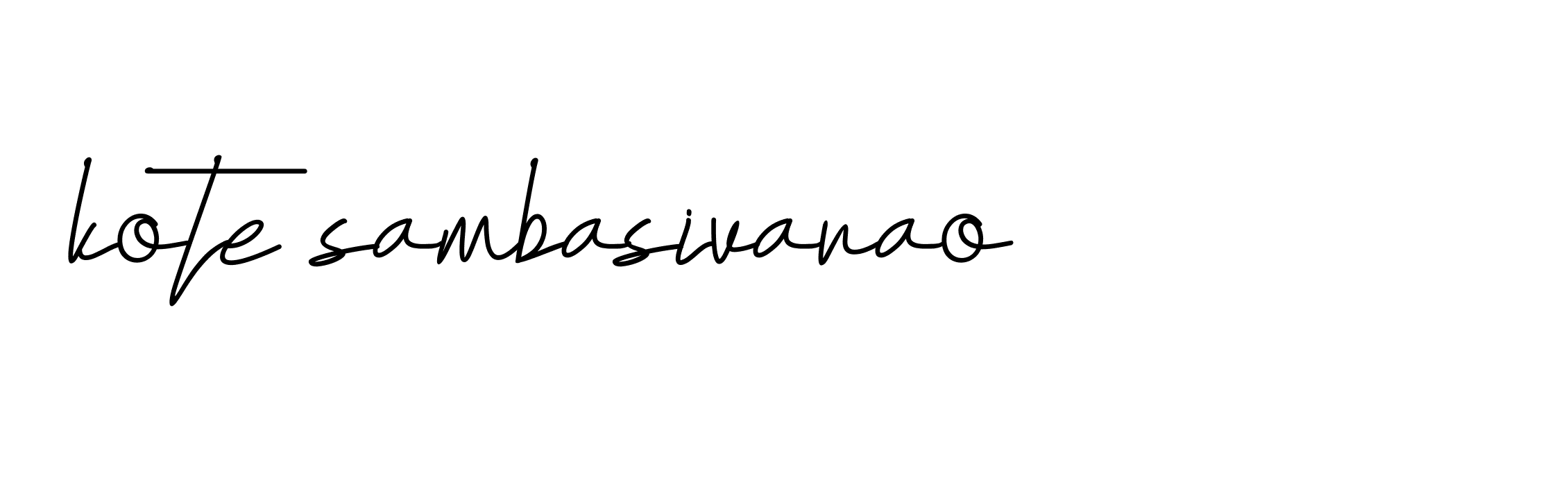 Signature of kote-sambasivarao