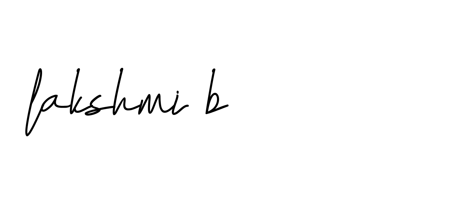 Signature of lakshmi-b