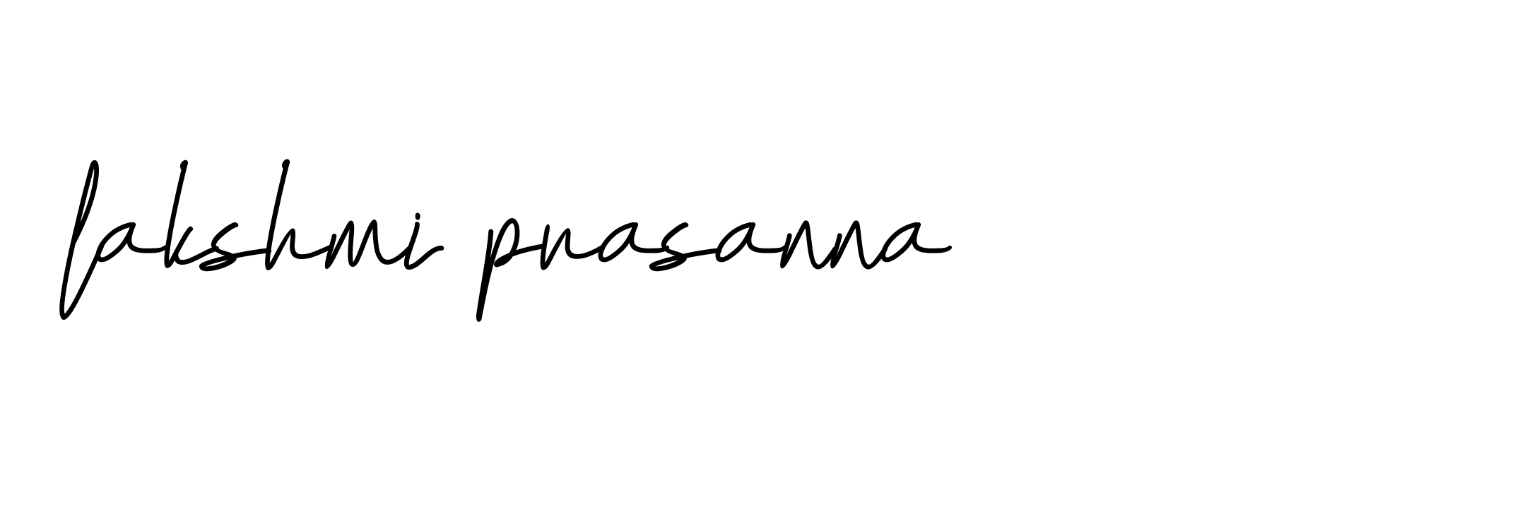 Signature of lakshmi-prasanna