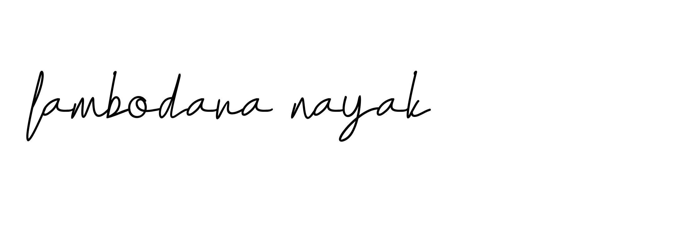 Signature of lambodara-nayak