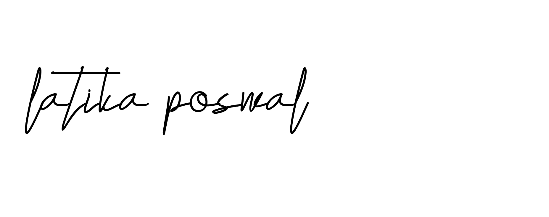 Signature of latika-poswal