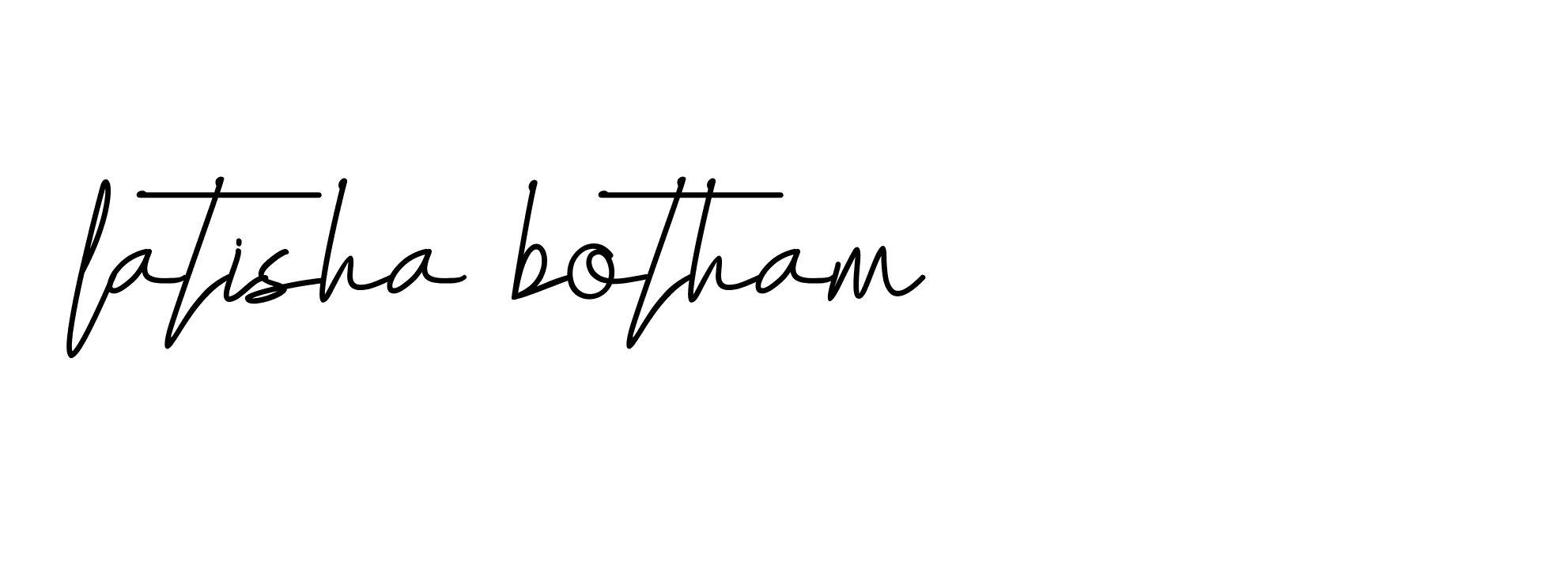 Signature of latisha-botham