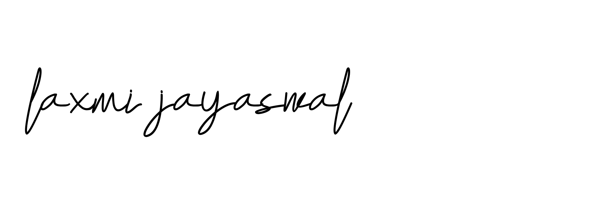 Signature of laxmi-jayaswal