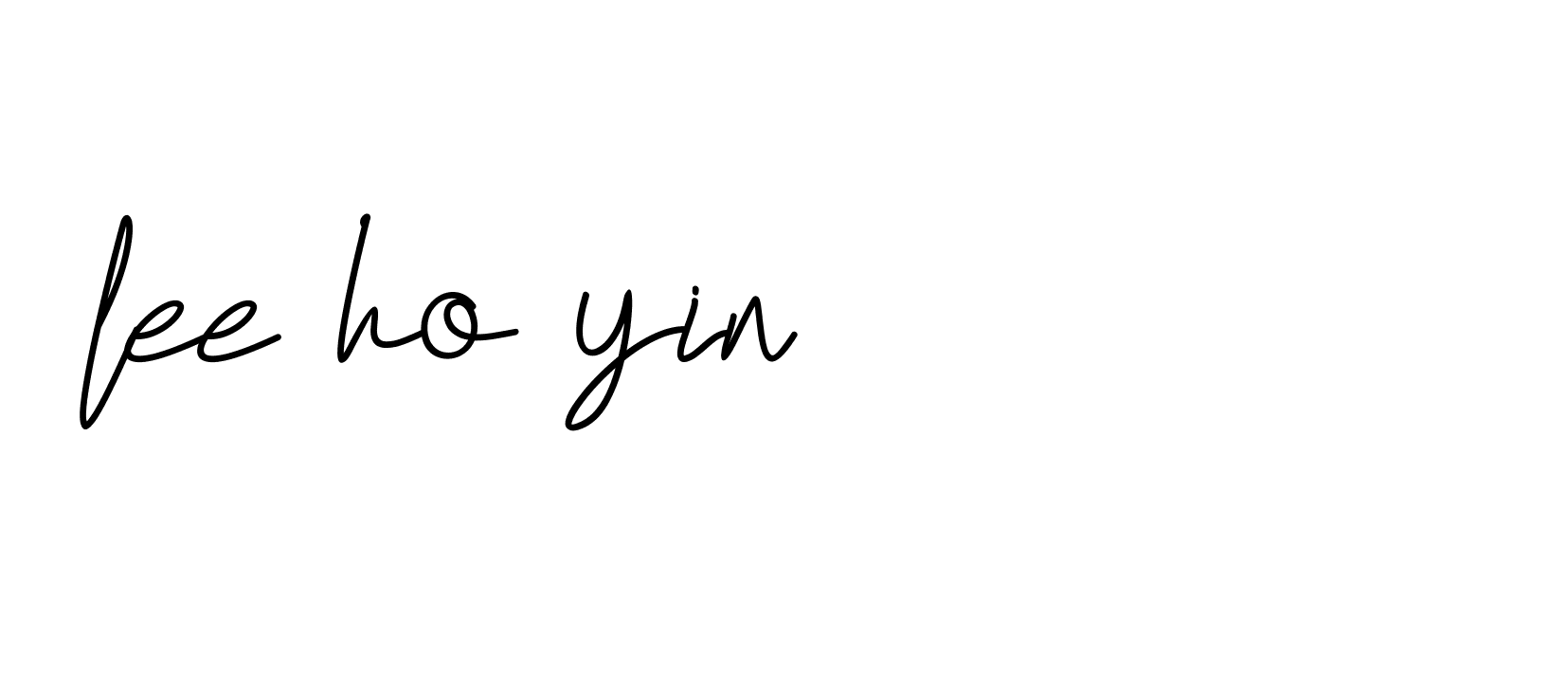 Signature of lee-ho-yin