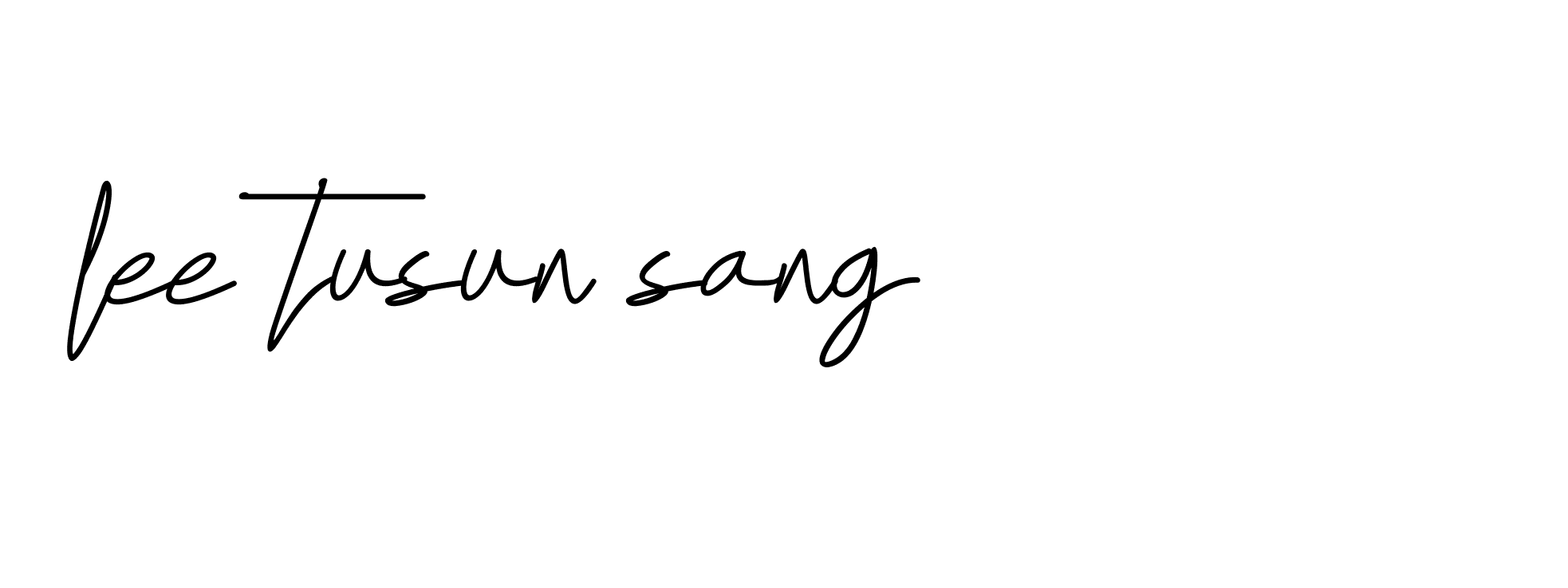 Signature of lee-tusun-sang