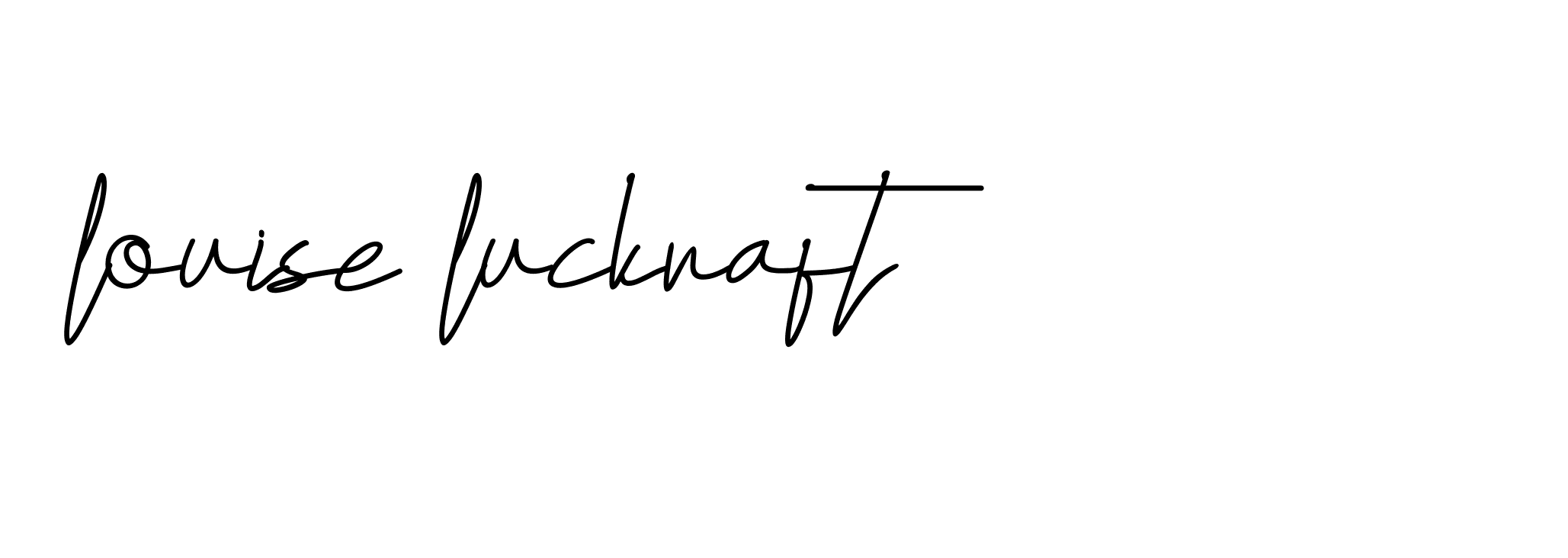 Signature of louise-luckraft-