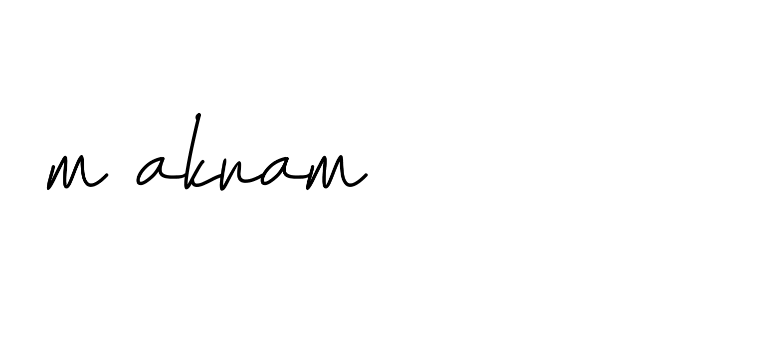 Signature of m-akram