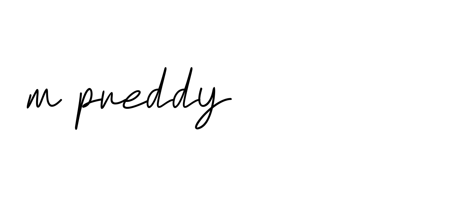 Signature of m-preddy