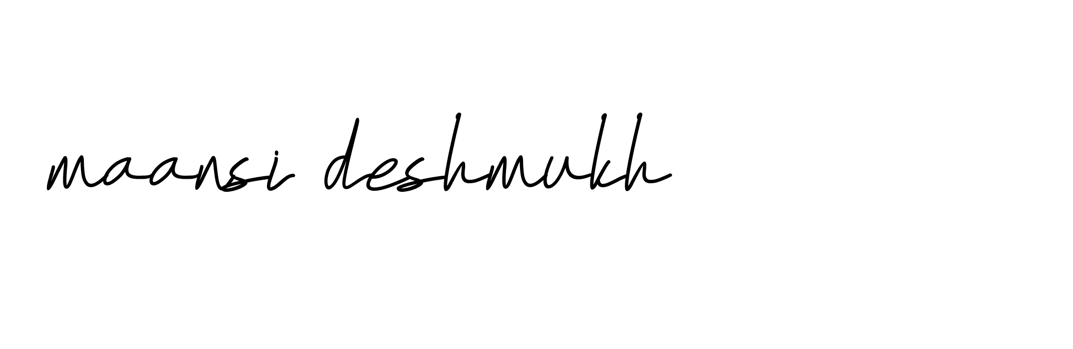 Signature of maansi-deshmukh