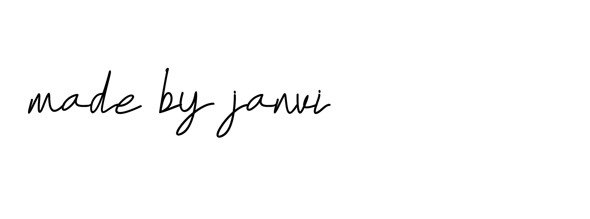 Signature of made-by-janvi-