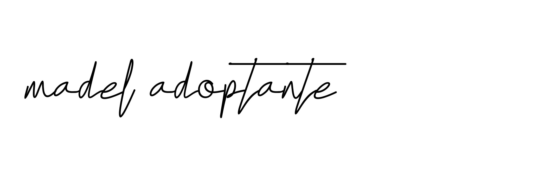 Signature of madel-adoptante