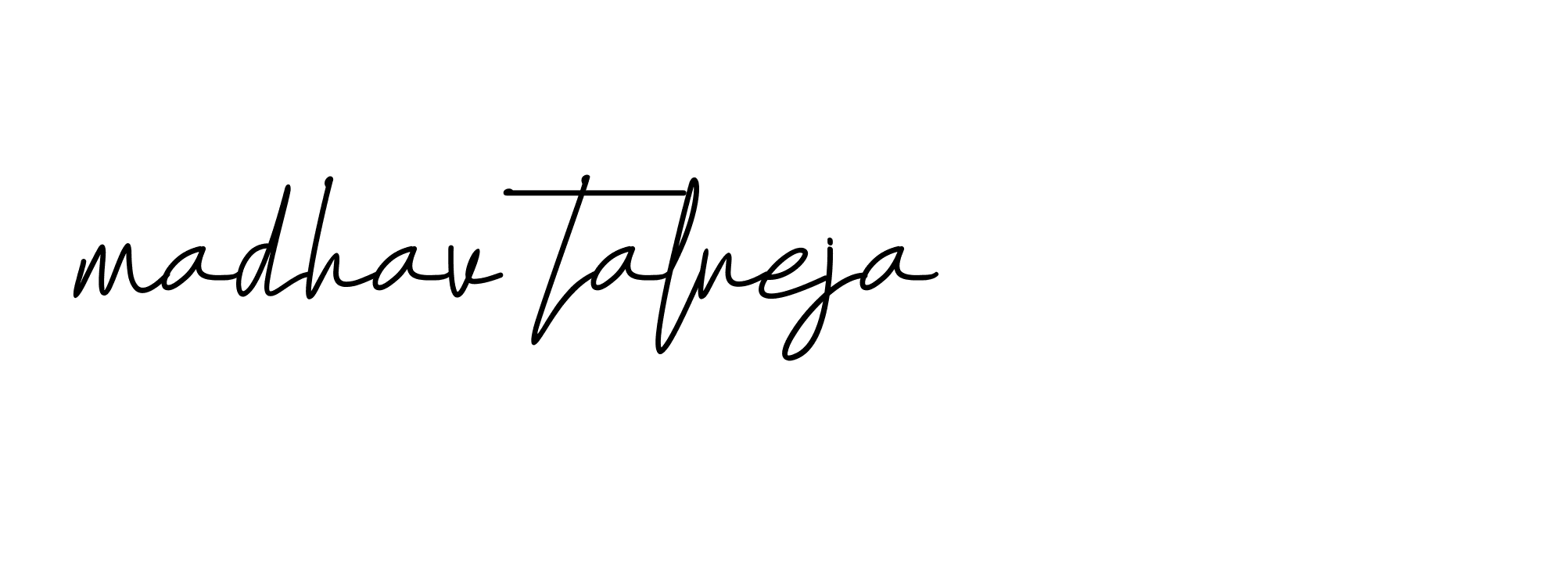 Signature of madhav-talreja