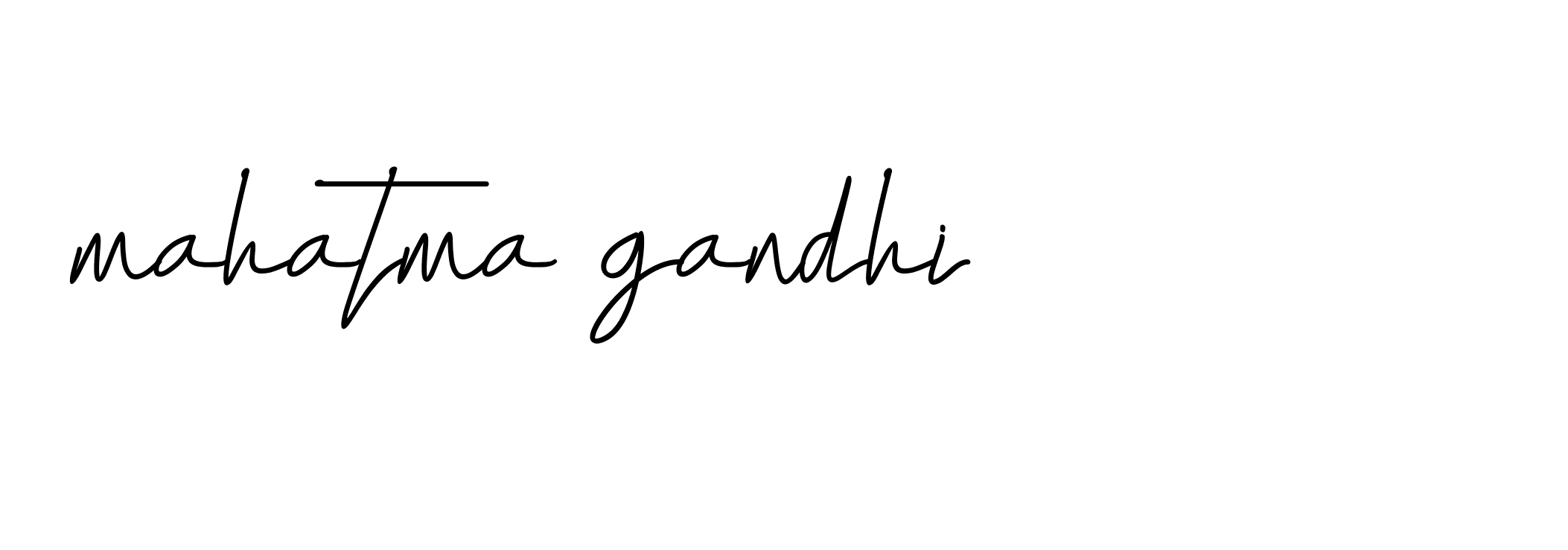 Signature of mahatma-gandhi