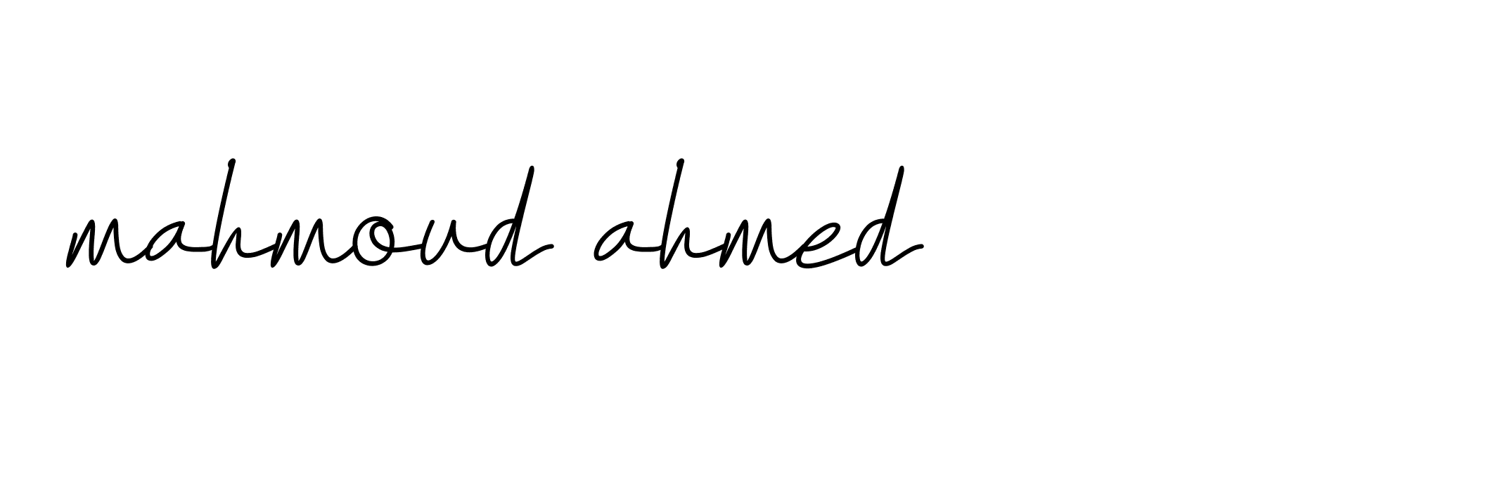 Signature of mahmoud-ahmed