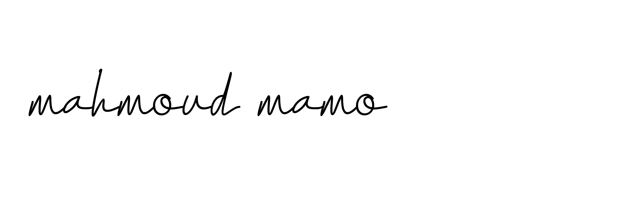 Signature of mahmoud-mamo