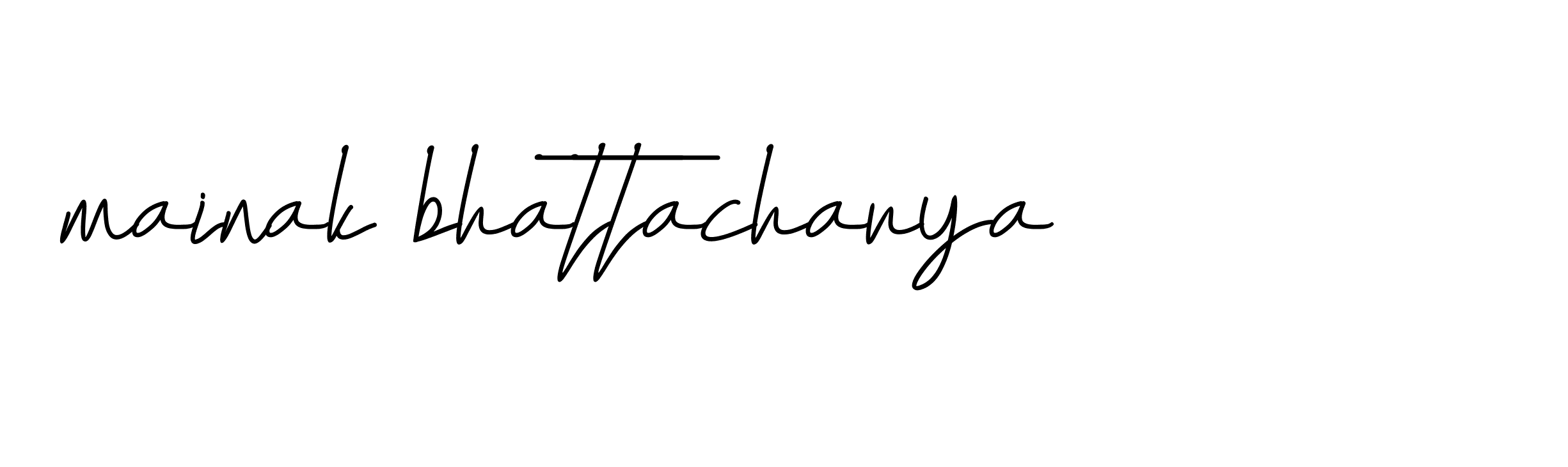 Signature of mainak-bhattacharya