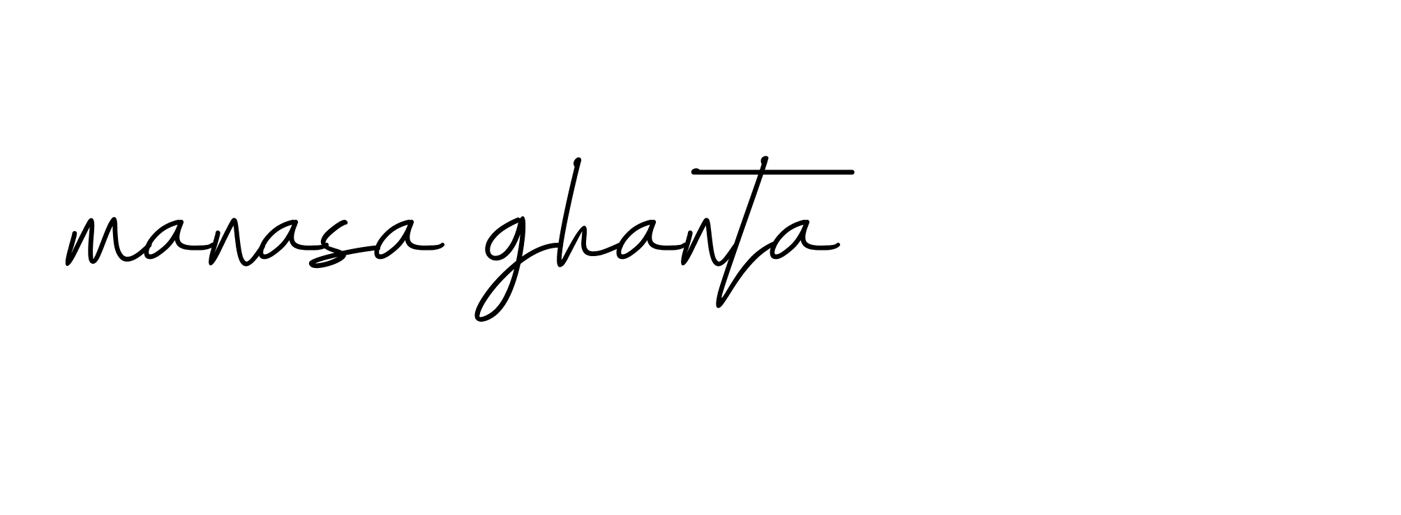 Signature of manasa-ghanta