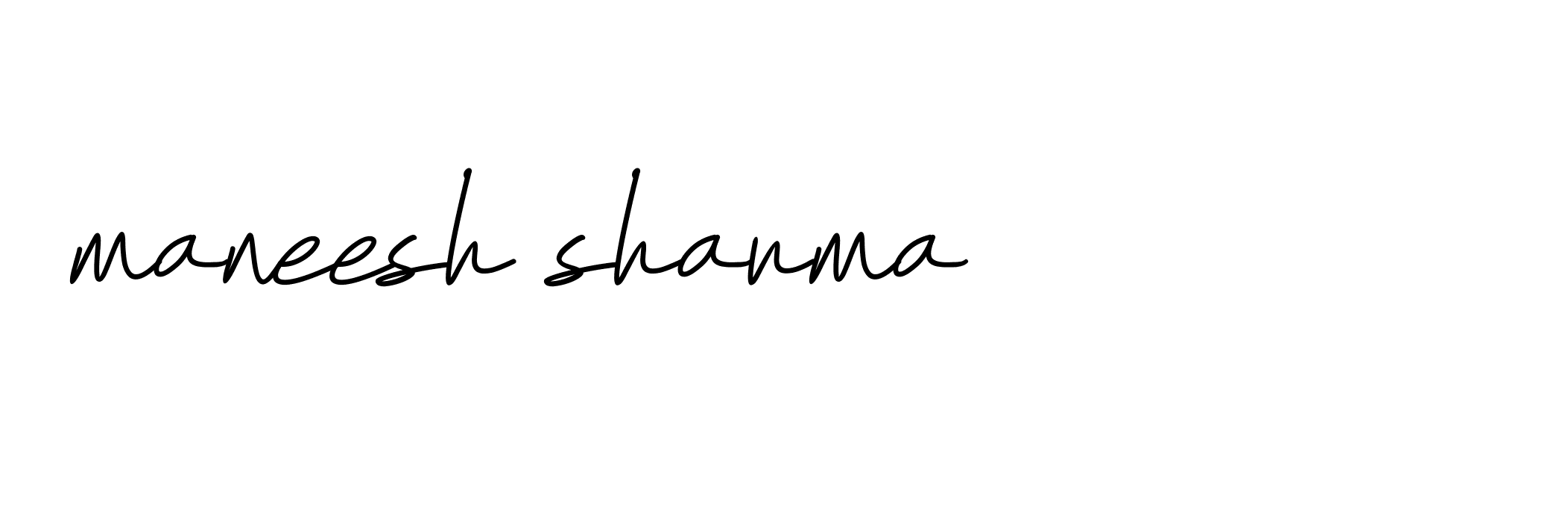 Signature of maneesh-sharma