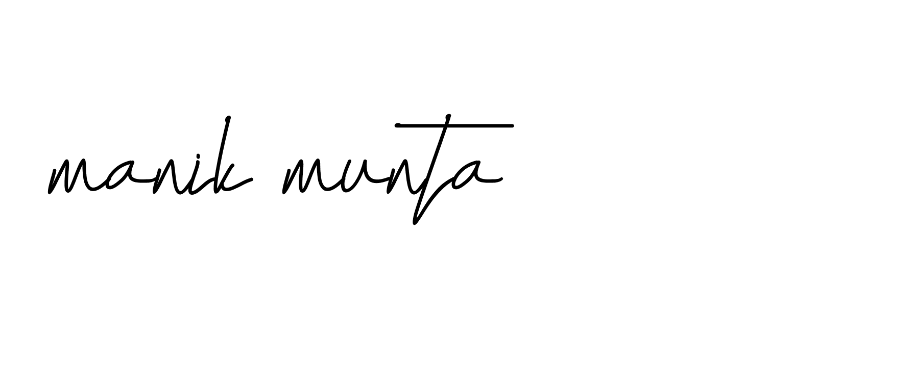 Signature of manik-munta