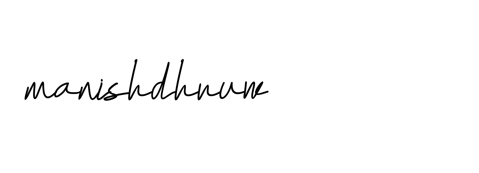 Signature of manishdhruw