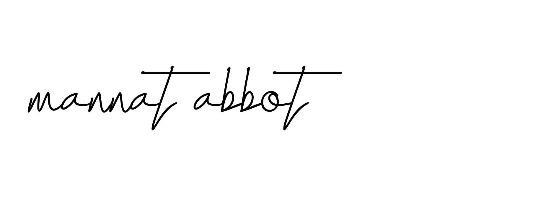 Signature of mannat-abbot