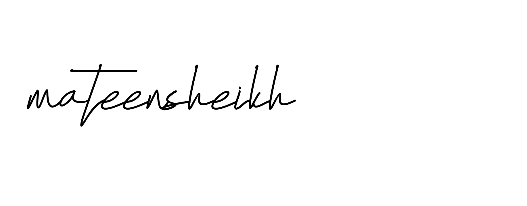 Signature of mateensheikh