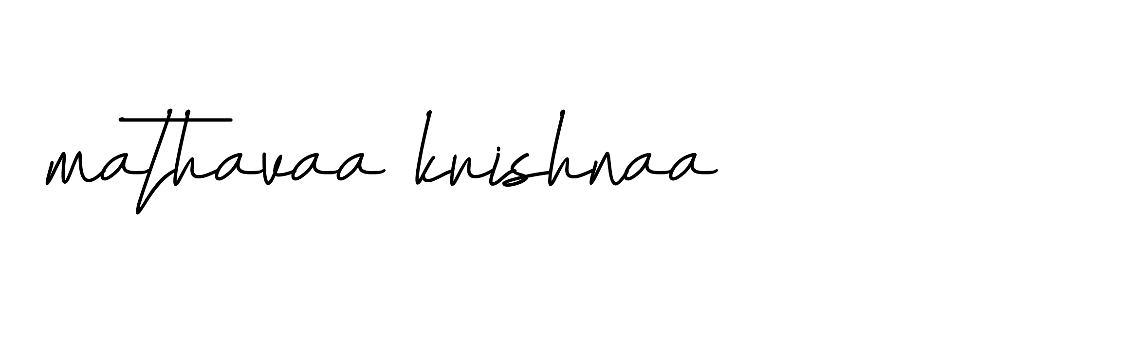 Signature of mathavaa-krishnaa-