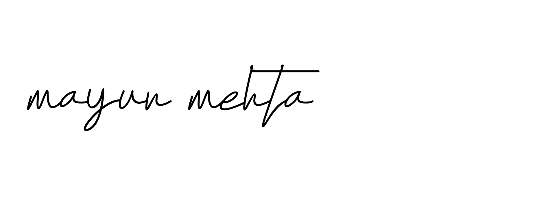 Signature of mayur-mehta