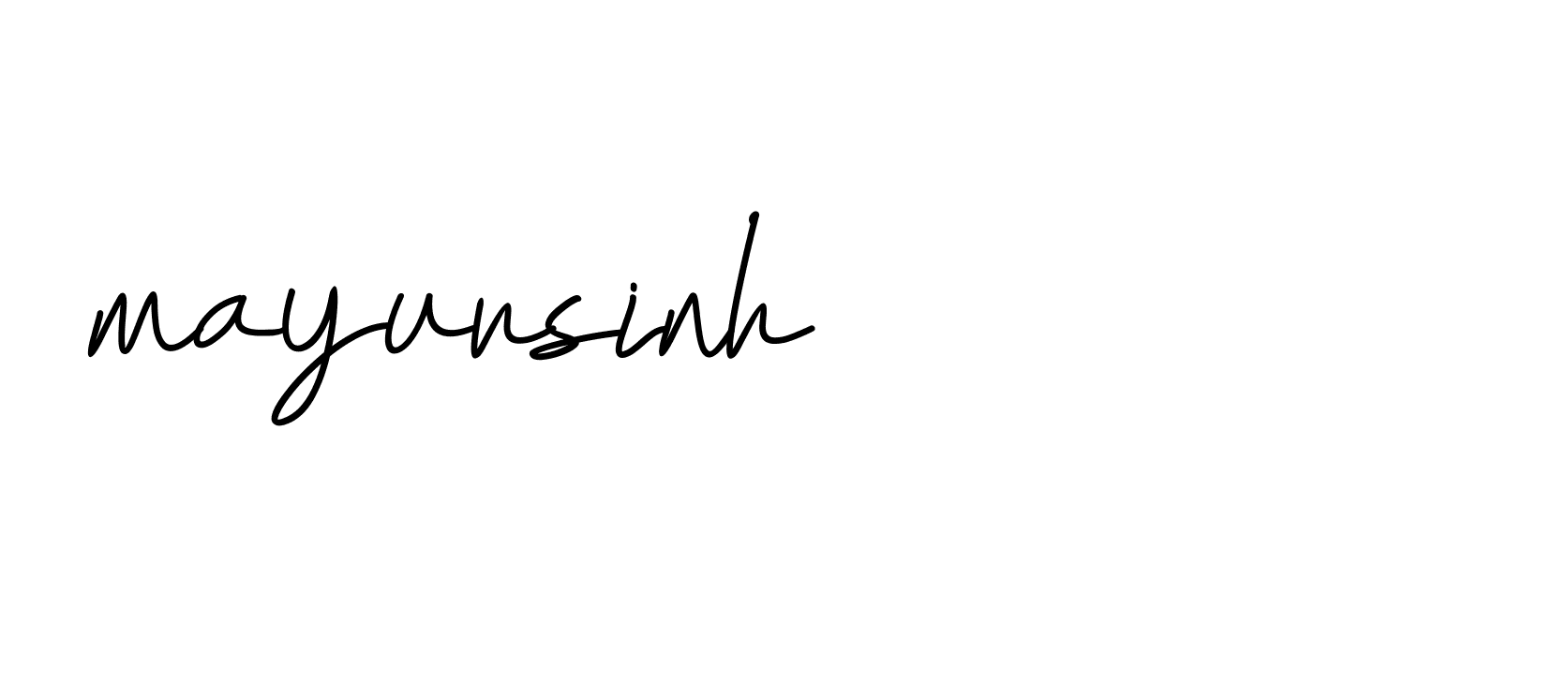 Signature of mayursinh