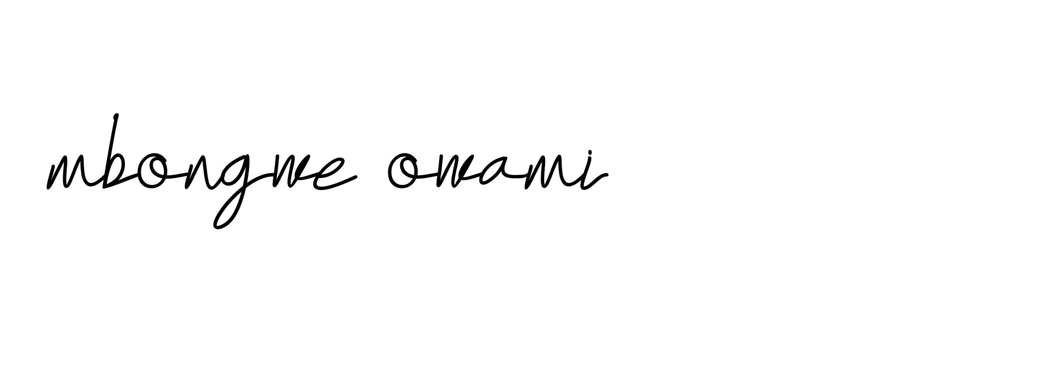 Signature of mbongwe-owami-