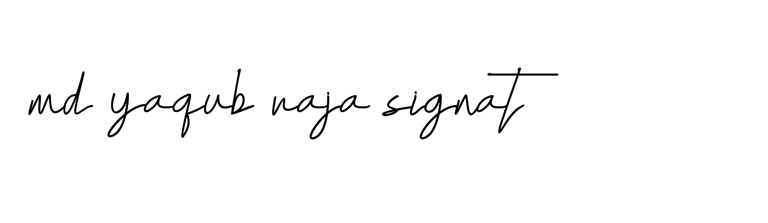 Signature of md-yaqub-raja-signat