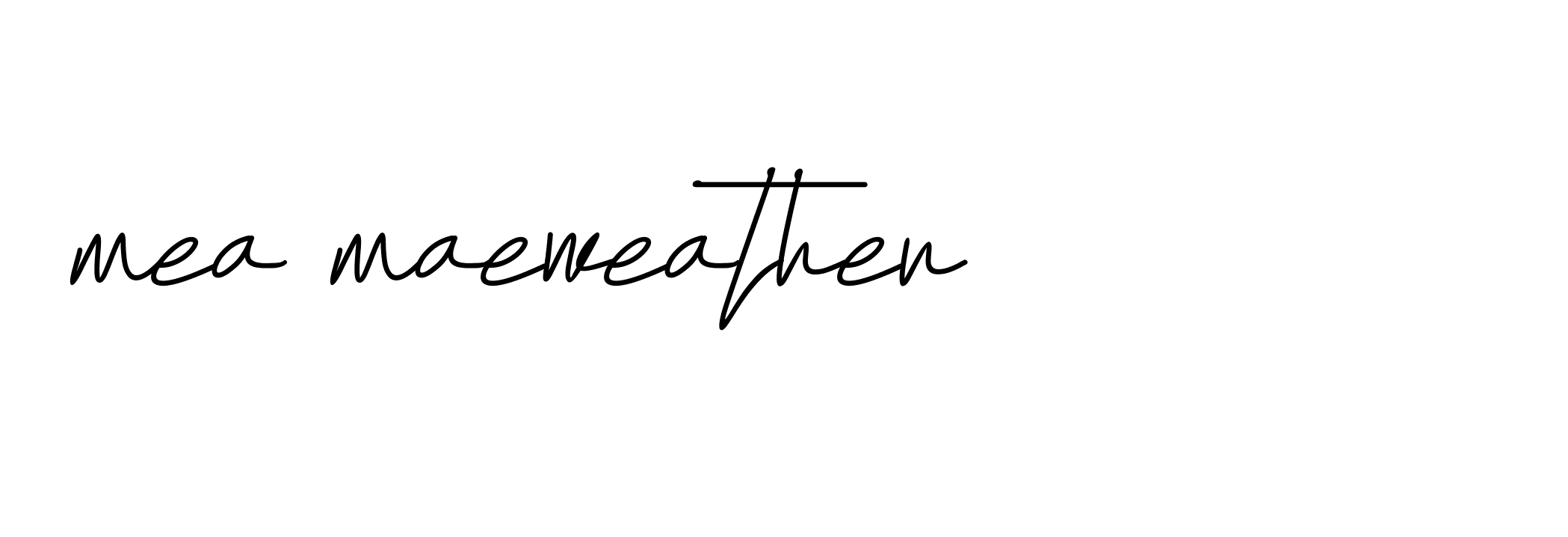 Signature of mea-maeweather