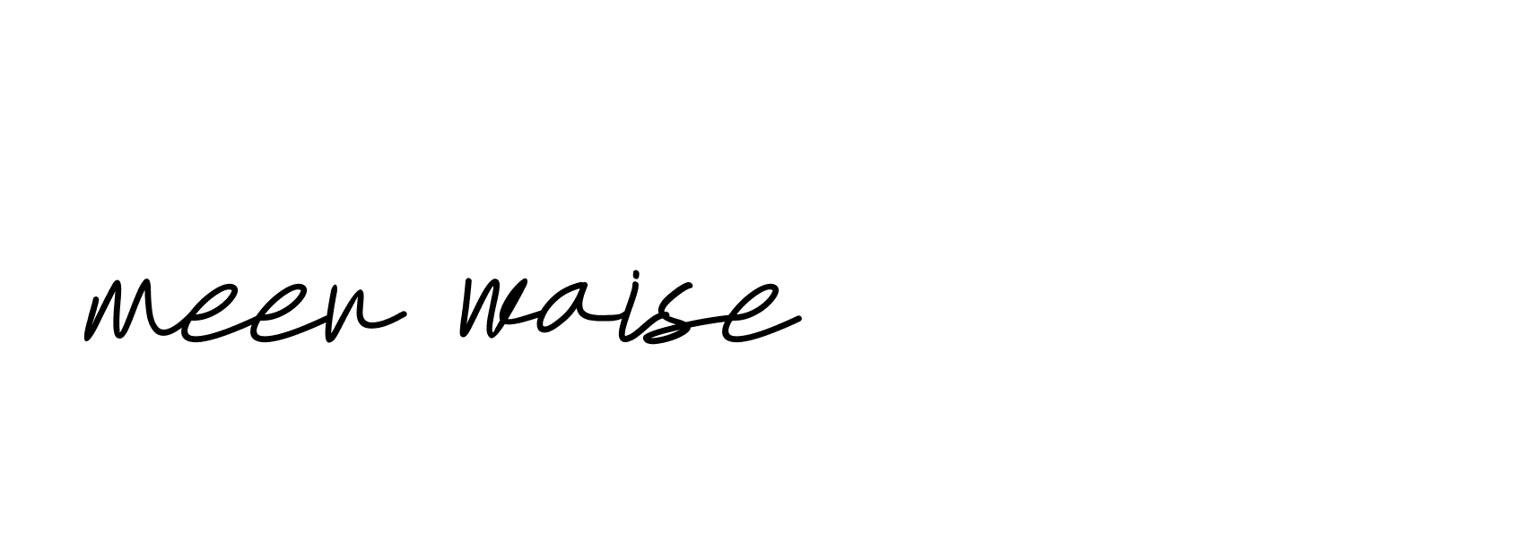 Signature of meer-waise