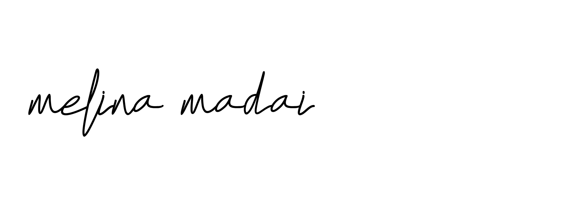 Signature of melina-madai-