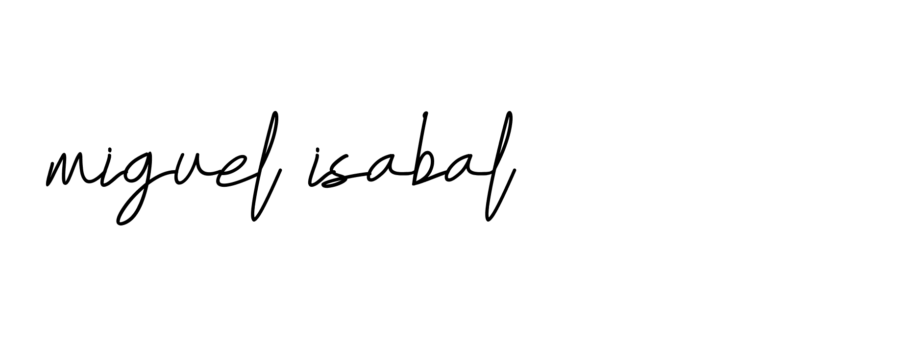 Signature of miguel-isabal