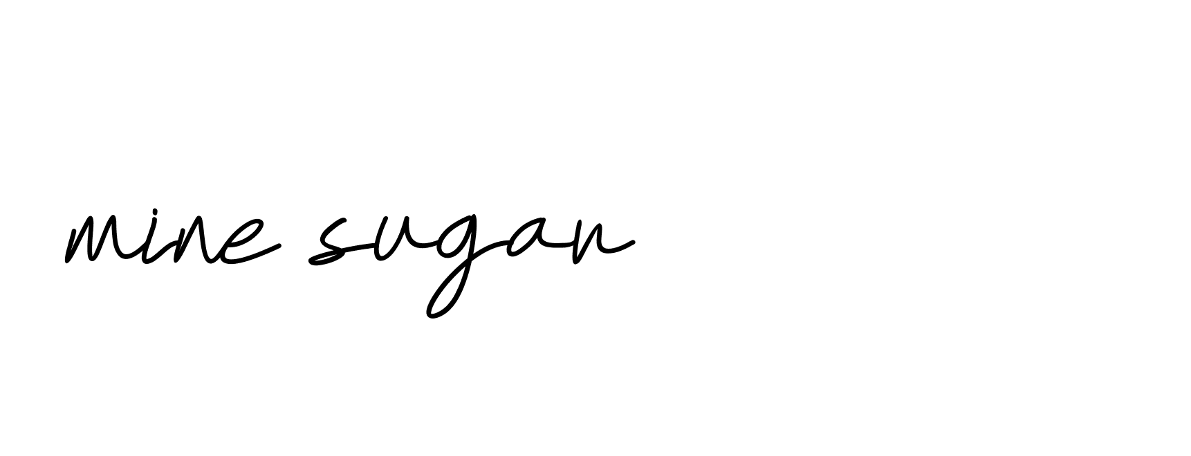 Signature of mine-sugar